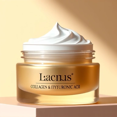 Collagen and Hyaluronic Acid Cream for anti-aging skin rejuvenation